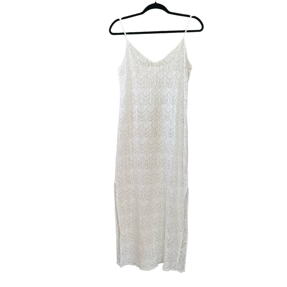 KOY RESORT Boho Sleeveless Crochet Midi Maxi Swimwear Coverup Dress